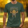 Powered By Potatoes Potato Man With Muscles T-Shirt