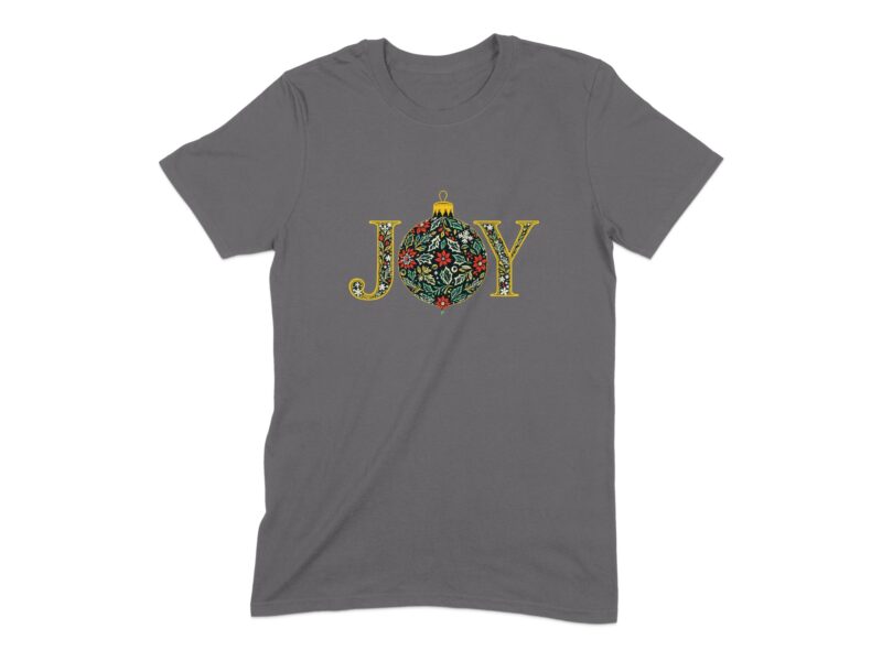Botanical Joy Christmas Ornament T-Shirt