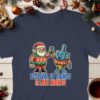 Festival of Lights and Late Nights Santa Dreidel T-Shirt