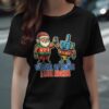 Festival of Lights and Late Nights Santa Dreidel T-Shirt