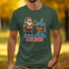 Festival of Lights and Late Nights Santa Dreidel T-Shirt