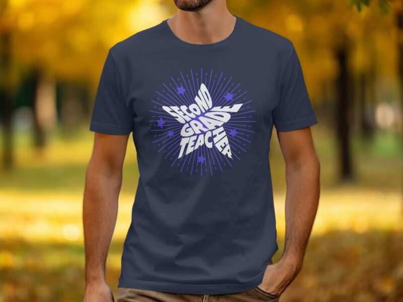 Second Grade Teacher Starburst T-Shirt