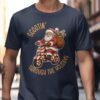 Scootin Through The Holidays Santa Christmas Ride T-Shirt