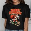 Happy Dogmas Skiing Santa T-Shirt