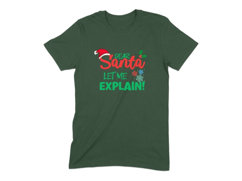 Funny Dear Santa Let Me Explain Christmas T-Shirt