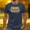 Retro Groovy Third Grade Teacher T-Shirt