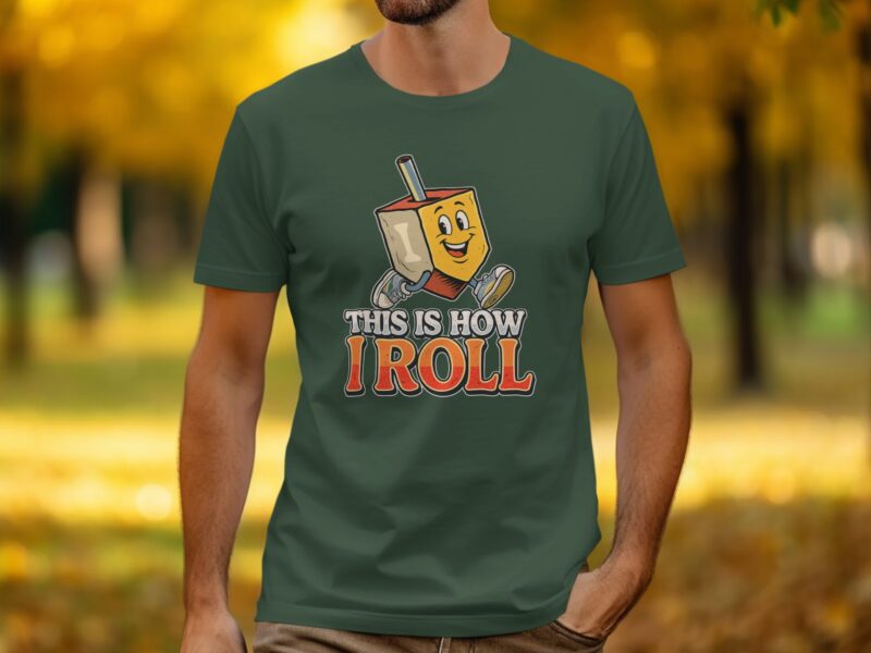 This Is How I Roll Dreidel Hanukkah Jewish Holiday T-Shirt