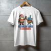 Festival of Lights and Late Nights Santa Dreidel T-Shirt